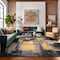 World Rug Gallery Contemporary Abstract Watercolor Design Soft Area Rug 5' x 7' Yellow 398YELLOW5x7 - alternate 9